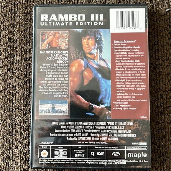 Rambo III Ultimate Edition DVD - Picture 2 of 3